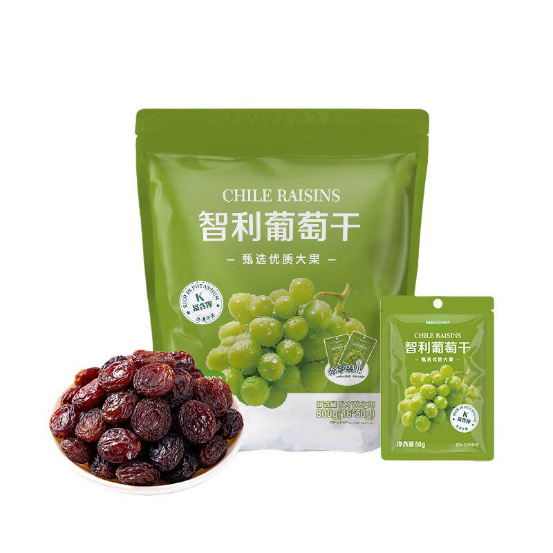 MRDONNY智利葡萄干800g无添加甄选优质大果智利进口原料