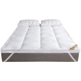 半岛希尔顿酒店白鹅绒床垫双层羽绒软床垫家用抗菌床褥子保暖垫被