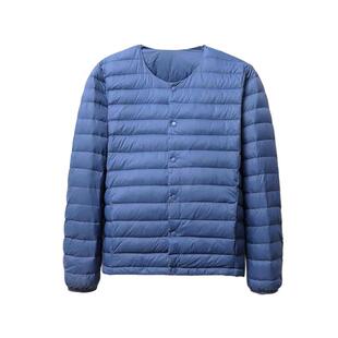 雅鹿2025新款轻薄羽绒服内胆男保暖内搭无领百搭轻便舒适秋冬外套