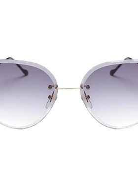 圆脸金属个性风明星款太阳眼镜