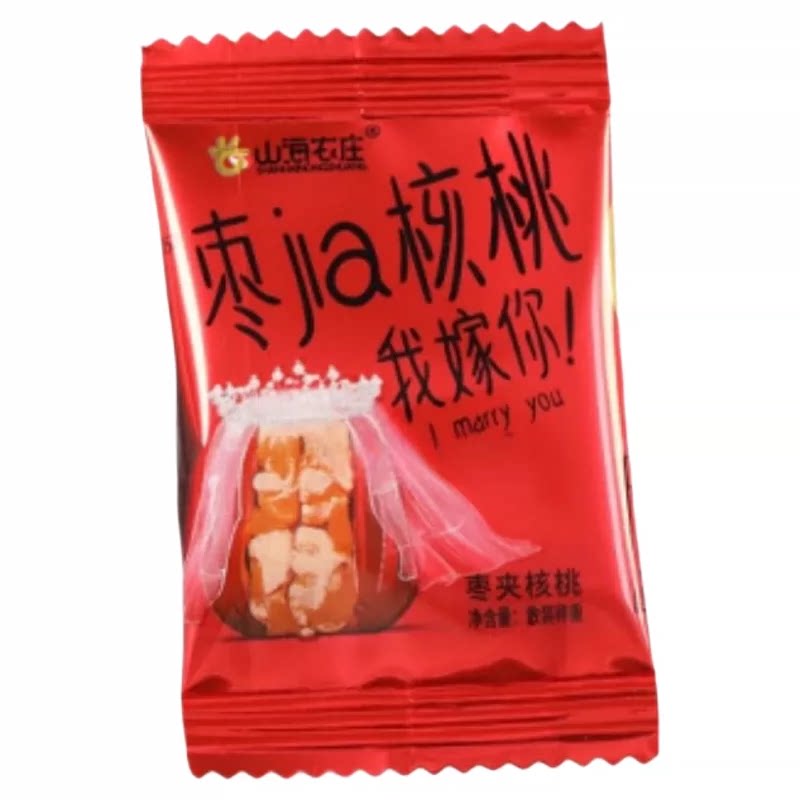 夹核桃仁枣山海农庄零食开袋即食