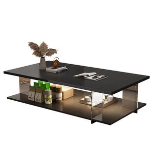 茶几客厅家用轻奢现代办公室茶桌小户型小茶台简约亚克力悬浮茶几