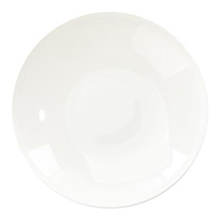 白色骨瓷菜盘上汤碗盘子家用高级感简约时尚中餐大容量新款圆形深