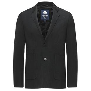 Navigare意大利小帆船黑色高级感西服外套男秋冬款休闲时尚小西装
