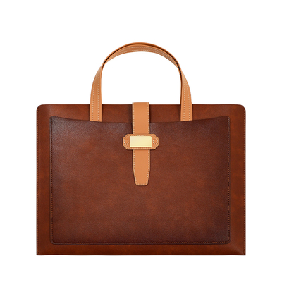 a4手提皮质文件袋免费定制logo