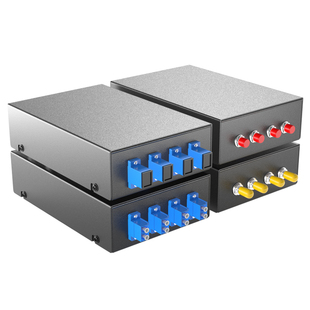 YOUYSI电信级4口光纤终端盒SC方口光纤熔接盒热熔盒光缆接续盒光纤盒单模多模APC接线盒桌面型