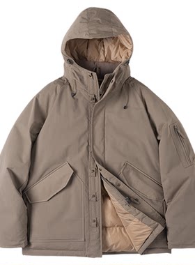 白鹅绒户外羽绒服连帽