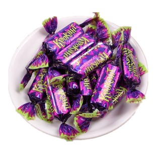俄罗斯进口糖果夹心巧克力KDV正品杏仁紫皮糖零食袋装喜糖土特产