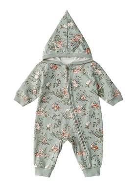 嫚熙婴儿连帽卫衣早春外出服