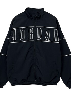 JORDAN耐克大童运动夹克26春新款男童休闲叠搭立领外套IR8354-010