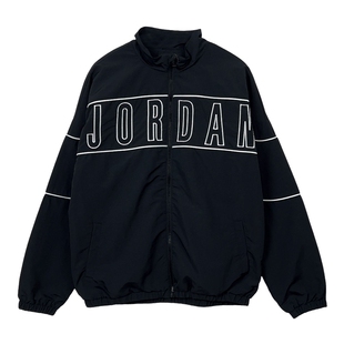 JORDAN耐克大童运动夹克26春新款男童休闲叠搭立领外套IR8354-010