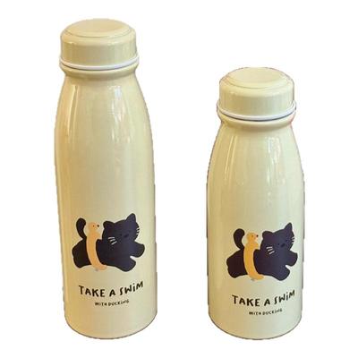 可爱插画304保温杯女生咖啡杯