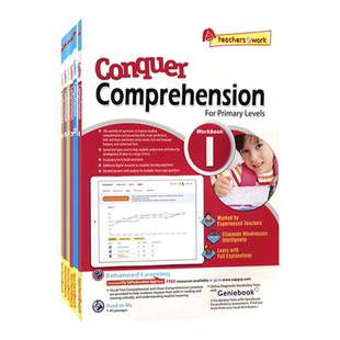 SAP 新加坡小学英语阅读理解练习册 Conquer Comprehension Workbook 1-6年级 阅读专项训练 攻克系列 提高版 英文原版进口教辅