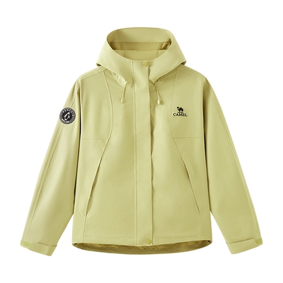 骆驼户外短款冲锋衣三防夹克外套