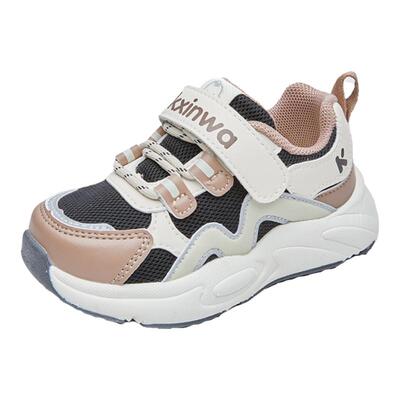 开心娃男女童鞋2024新款春秋女童鞋子春季软底小童宝宝机能运动鞋