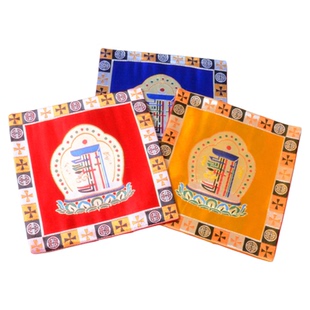 藏族饰品 密宗佛用品 佛堂供佛桌布 十相自在法器垫佛像垫 铃杵垫