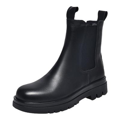 大丫丫大码女鞋段筒低跟烟管靴