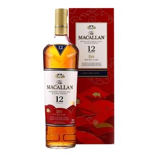 【指南针】麦卡伦12年双雪莉桶牛年新春礼盒威士忌洋酒 MACALLAN