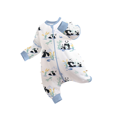 ibaby×outlast太空舱恒温天然矿物银抗菌纱布儿童睡袋宝宝春夏