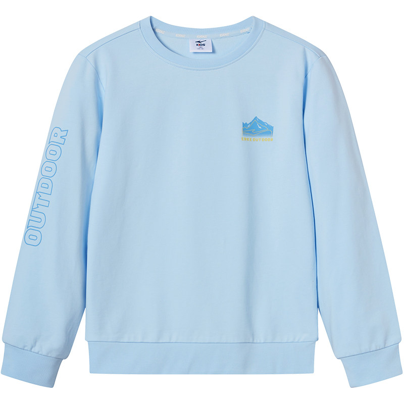 鸿星尔克童装冬季男童加绒运动卫衣青少年大童长袖上衣儿童衣服