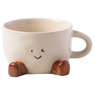 肆月可爱咖啡杯陶瓷高颜值釉下彩家用本来不该有的杯子创意伴手礼