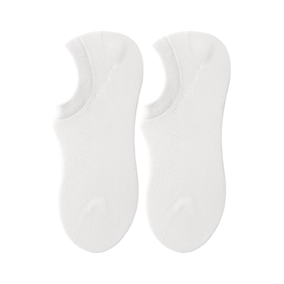 吉良先生 男士隐形袜纯棉吸汗防臭男袜夏季薄款网眼袜子男生船袜