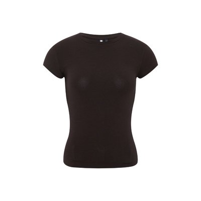 弹力修身小飞袖短袖t恤