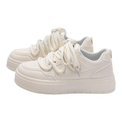 环球百搭厚底板鞋轻便休闲小白鞋