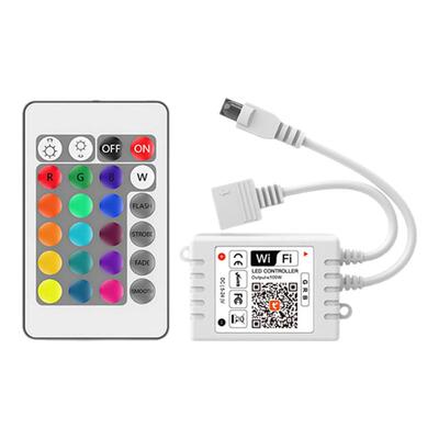 智能音乐控制器WiFi涂鸦5V12V24V无线遥控彩色rgb灯带调色调光器