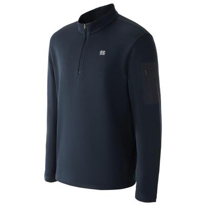 KOLON SPORT可隆抓绒衣保暖男士POLARTEC混纺半拉链长袖T恤