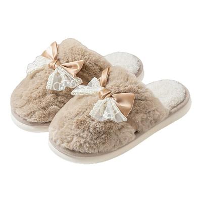 可爱棉拖鞋女款2025新款秋冬季室内居家防滑情侣保暖毛绒拖鞋女士