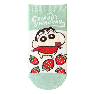 蜡笔小新袜子女短筒韩国可爱卡通樱田妮妮风间正南阿呆小白狗短袜