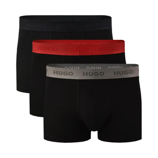 【自营】Hugo Boss男士平角内裤男款三条装四角短裤3条装