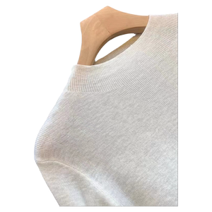 半高领气质通勤软糯打底衫女2024秋季新款内搭修身针织衫修身毛衣