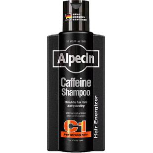 Alpecin欧倍青C1黑金375ml咖啡因强韧控油清爽男士洗发水德国进口