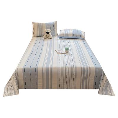 无印良品加厚磨毛纯棉床单单件