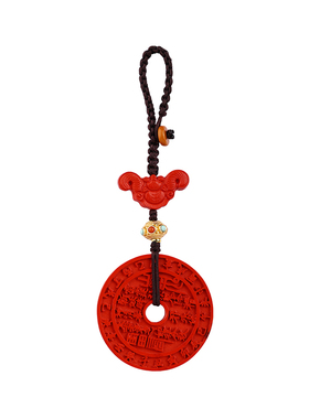 石方界朱砂山鬼挂坠吊坠