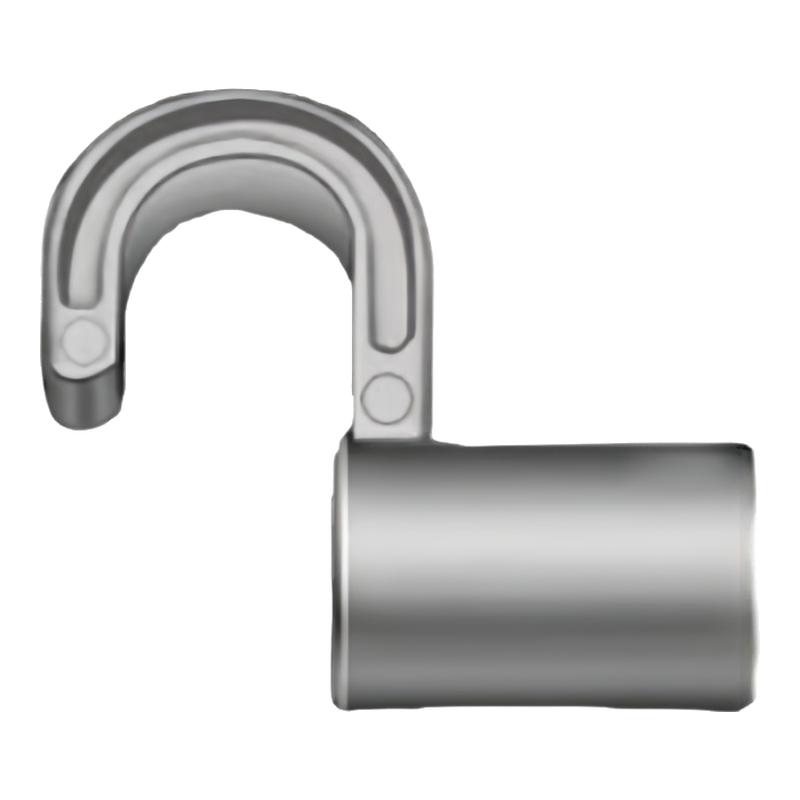 简易布衣柜配件铝合金挂钩加厚衣橱金属挂杆钩子19mm20mm22mm25mm