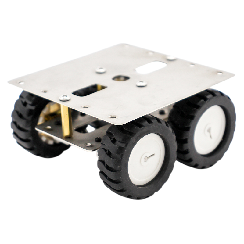 不锈钢N20智能小车套装diy机器人巡线金属小车模型创客编程减速