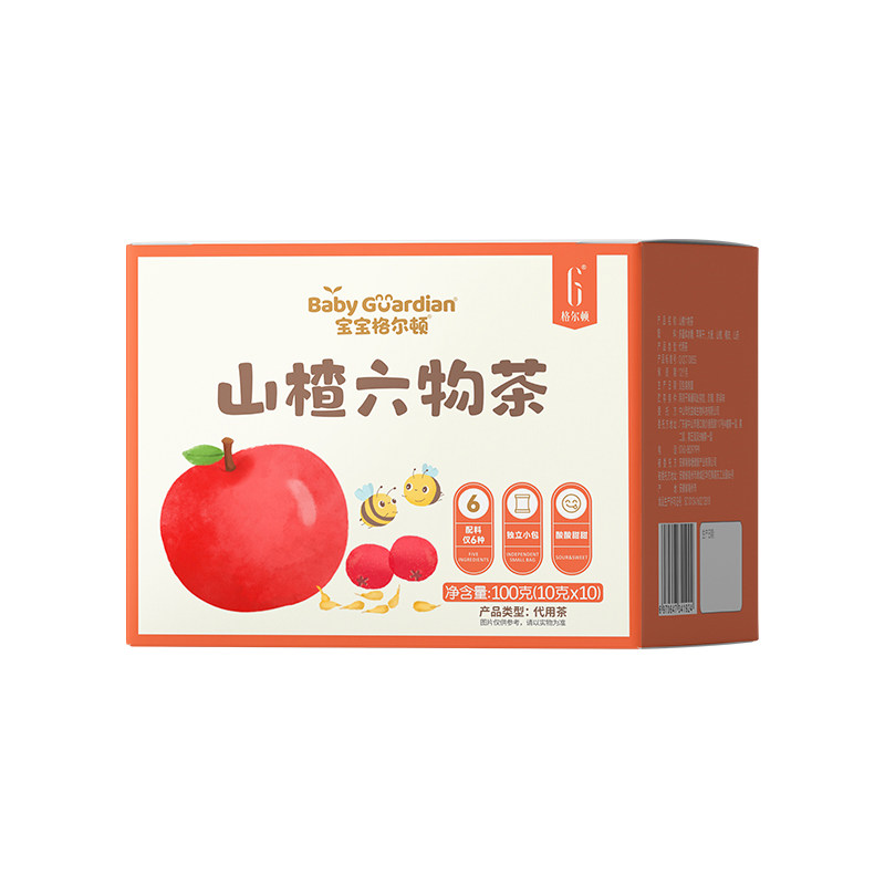格尔顿山楂六物茶孕妇儿童茶包