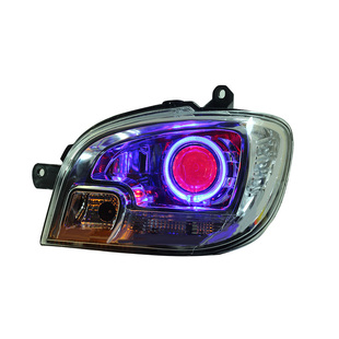 适用09款五菱之光6388大灯总成改装led双光透镜天使眼日行灯定制