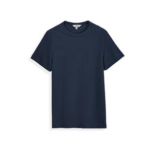 CLUB MONACO男装棉麻混纺正肩休闲百搭圆领短袖T恤