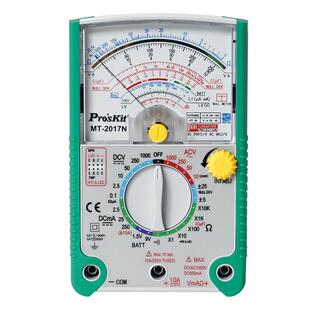 宝工指针式万用表高精度机械防烧电表家电维修电工便携MT-2017/19