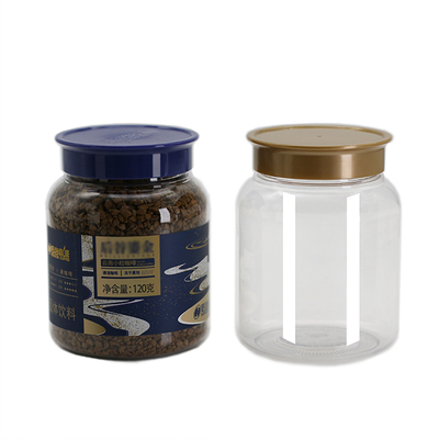 塑料密封食品级透明博士盖花茶瓶
