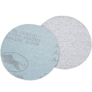 金牛植绒砂纸4寸5寸7寸9寸气磨机圆盘砂纸木工油漆墙面打磨白砂纸