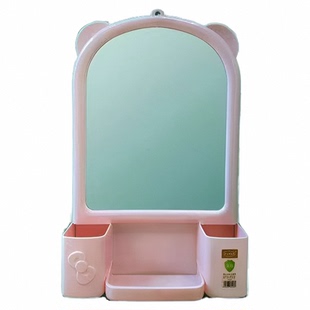 简易化妆镜家用卫生间挂镜浴室镜子厕所洗漱台挂墙镜壁挂梳妆镜