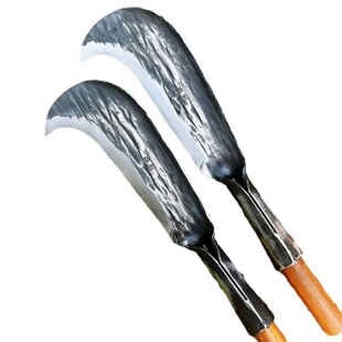 手工锻打砍柴刀锰钢砍柴户外开路坎刀农用镰刀劈柴树专用砍竹柴刀