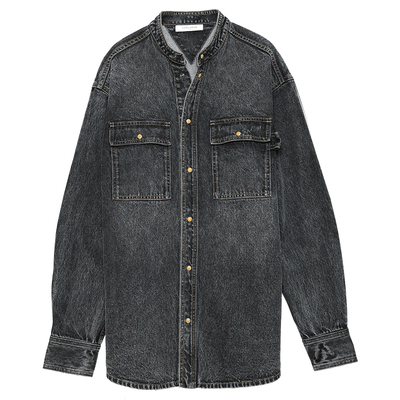 意式松弛感重磅丹宁廓形牛仔外套