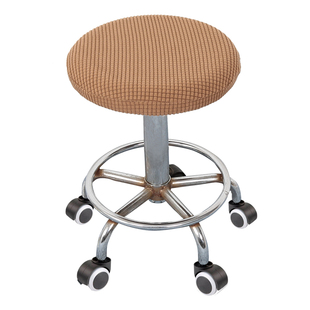 圆形升降吧台凳子套罩酒吧弹力椅子套高脚凳美容美发店旋转圆凳套