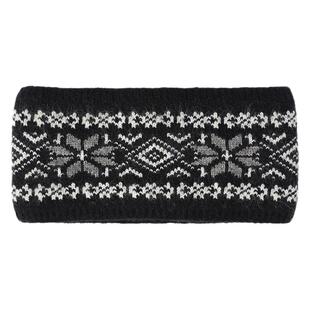 花儿与少年秦岚同款发带女秋冬季护脑门黑色针织发箍头带宽边头巾